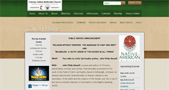 Desktop Screenshot of calvary-umc.org